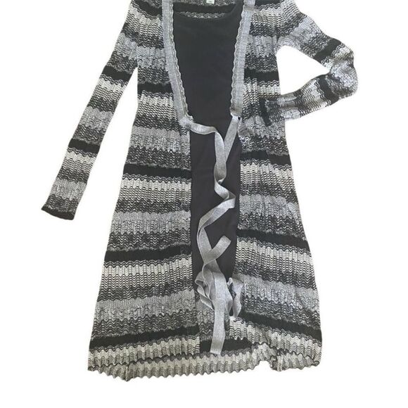 Laundry by Design Brown/Tan Wrap Midi Dress with attached slip. Size Small. - Picture 2 of 11